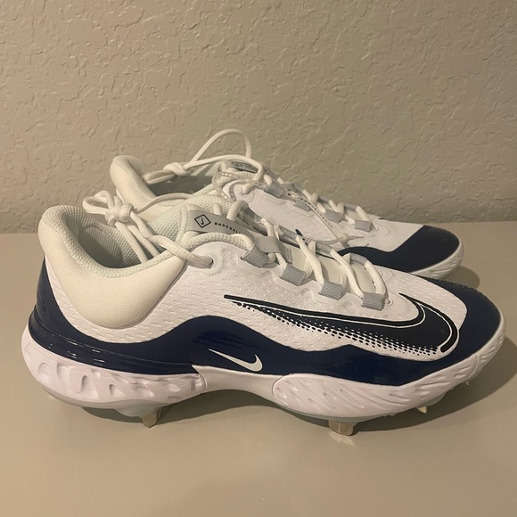 Nike Other - Nike Alpha Huarache Elite 4 Baseball Cleats Navy White FD2745-103 Men